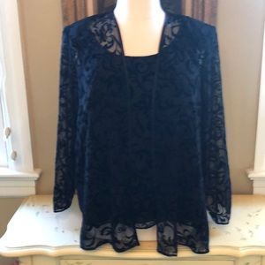 ONYX NITE By Wendy Chaitin  EVENING JACKET SET